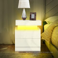 Nightstand Side Accent Table Colorful LED Light